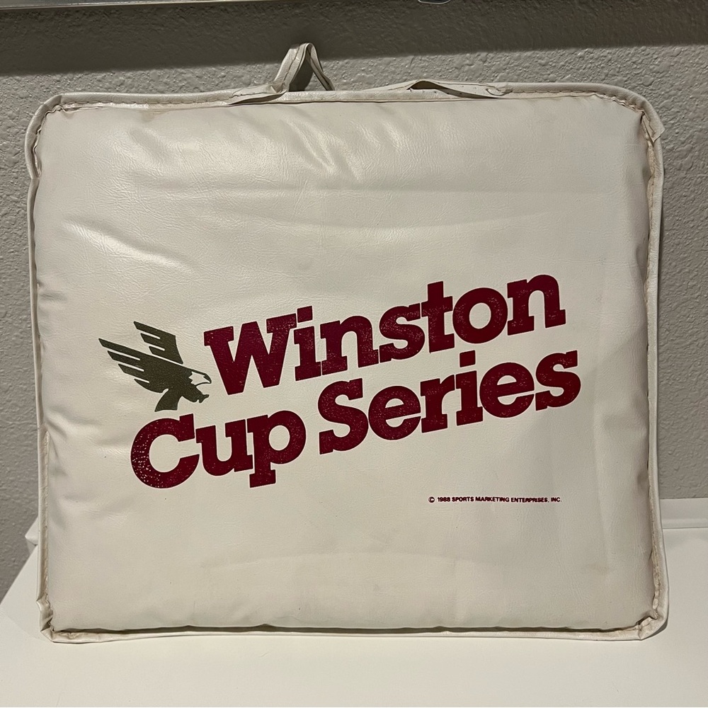 2 Vintage 1988 NASCAR Winston Cup Series Seat Cushions Sears Point Phoenix Intl